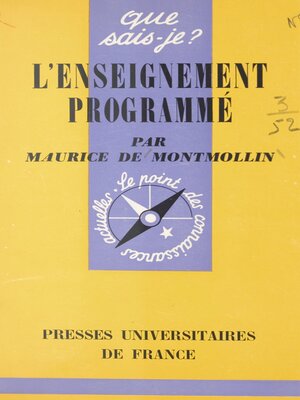 cover image of L'enseignement programmé